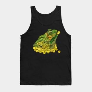 Feng Shui Money Frog for Good Luck Tank Top